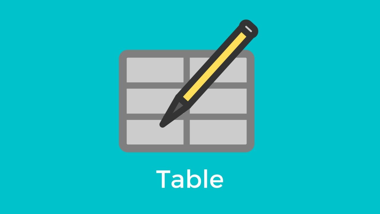 【tableタグ】基本的な表の作りかた【HTML】